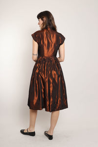 50s Copper Party Dress