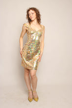 90s Gold Sequined Dress