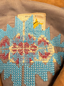 70s Embroidered Fringe Jacket