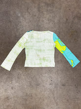 Y2K Custo Barcelona Blue Face Bell Sleeve Shirt