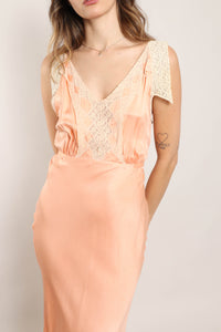 40s Silk Satin Nightgown