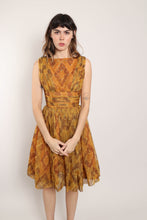 50s Rhinestone Chiffon Dress