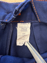 70s Denim Contrast Stitch Jumper Dress