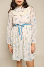 70s Floral Prairie Mini Dress