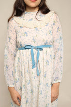70s Floral Prairie Mini Dress