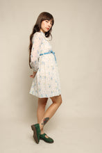 70s Floral Prairie Mini Dress