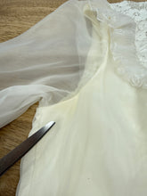 80s Victorian Wedding Gown With Train