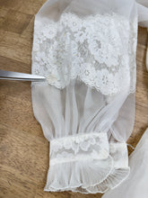 80s Victorian Wedding Gown With Train