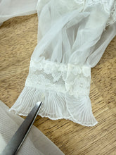 80s Victorian Wedding Gown With Train