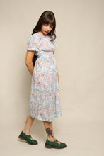 70s Goddess & Butterfly Print Dress