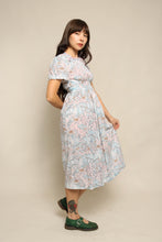 70s Goddess & Butterfly Print Dress