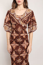 60s Cotton Tiki Dress