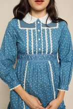 70s Calico Prairie Mini Dress