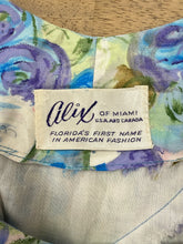 60s Alix Of Miami Floral Cotton Dress