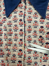 70s Novelty Print Mod Mini Dress