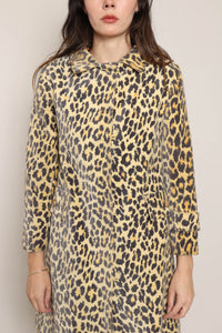 60s Leopard Print Velvet Jacket