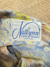 50s Floral Cotton Dress With Sequined Collar