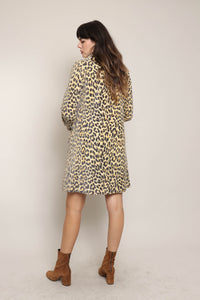 60s Leopard Print Velvet Jacket