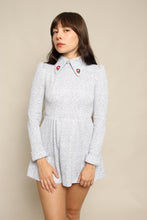 70s Droop Collar Micro Mini Dress