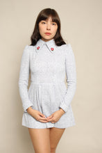 70s Droop Collar Micro Mini Dress