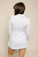 70s Droop Collar Micro Mini Dress