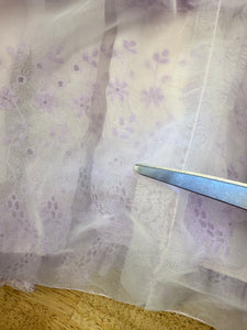 70s Lilac Chiffon Gown