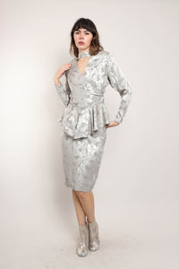 80s Silver Space Dress