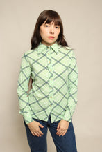 70s Green Plaid Shirt