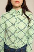 70s Green Plaid Shirt
