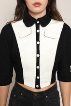 50s Leather Knit Sweater