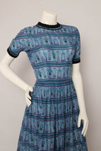 60s Folk Print Dress