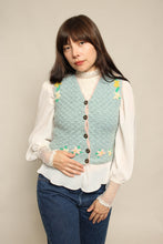 40s Pastel Floral Knit Vest