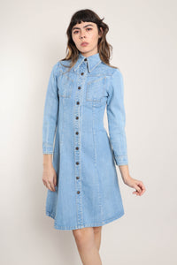 70s Landlubber Denim Dress