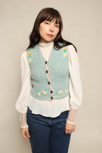 40s Pastel Floral Knit Vest