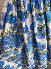 50s Blue Floral Dress
