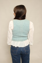 40s Pastel Floral Knit Vest