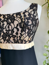 60s Black Illusion Lace Cocktail Dress
