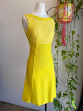 60s Yellow Lace Dress