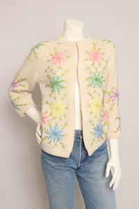 50s Floral Cardigan