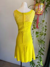 60s Yellow Lace Dress