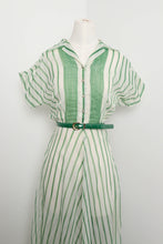 50s Sheer Striped Dress