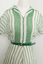 50s Sheer Striped Dress
