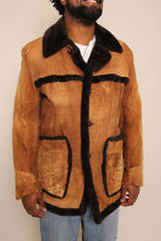 70s Suede Shearling Rancher Jacket