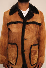 70s Suede Shearling Rancher Jacket