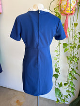 70s Mod Mini Dress With Ruffle Collar