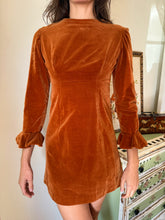 70s Velvet Mini Dress