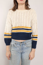 80s Preppy Striped Sweater