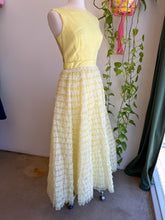60s Yellow Tiered Chiffon Cupcake Dress