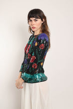 80s Sequined Beaded Jacket
