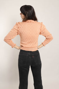 80s Pointelle Knit Sweater